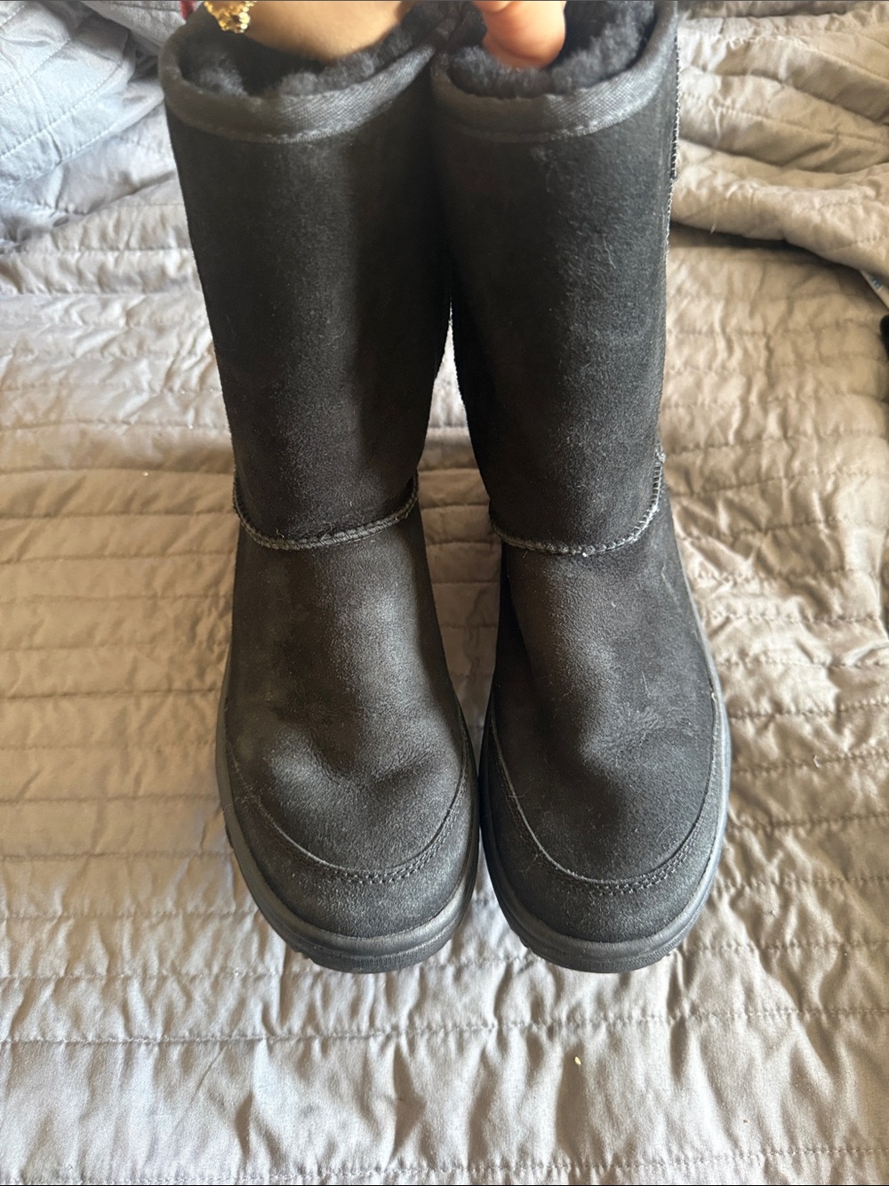 Kids Black Classic Winter Boots